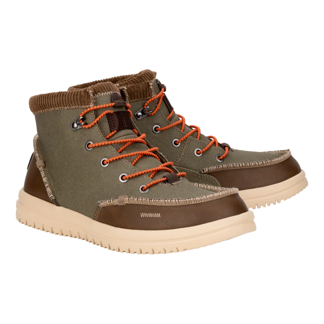 BRADLEY CORDUROY COLLAR DUSTY OLIVE/TAN - Image 2