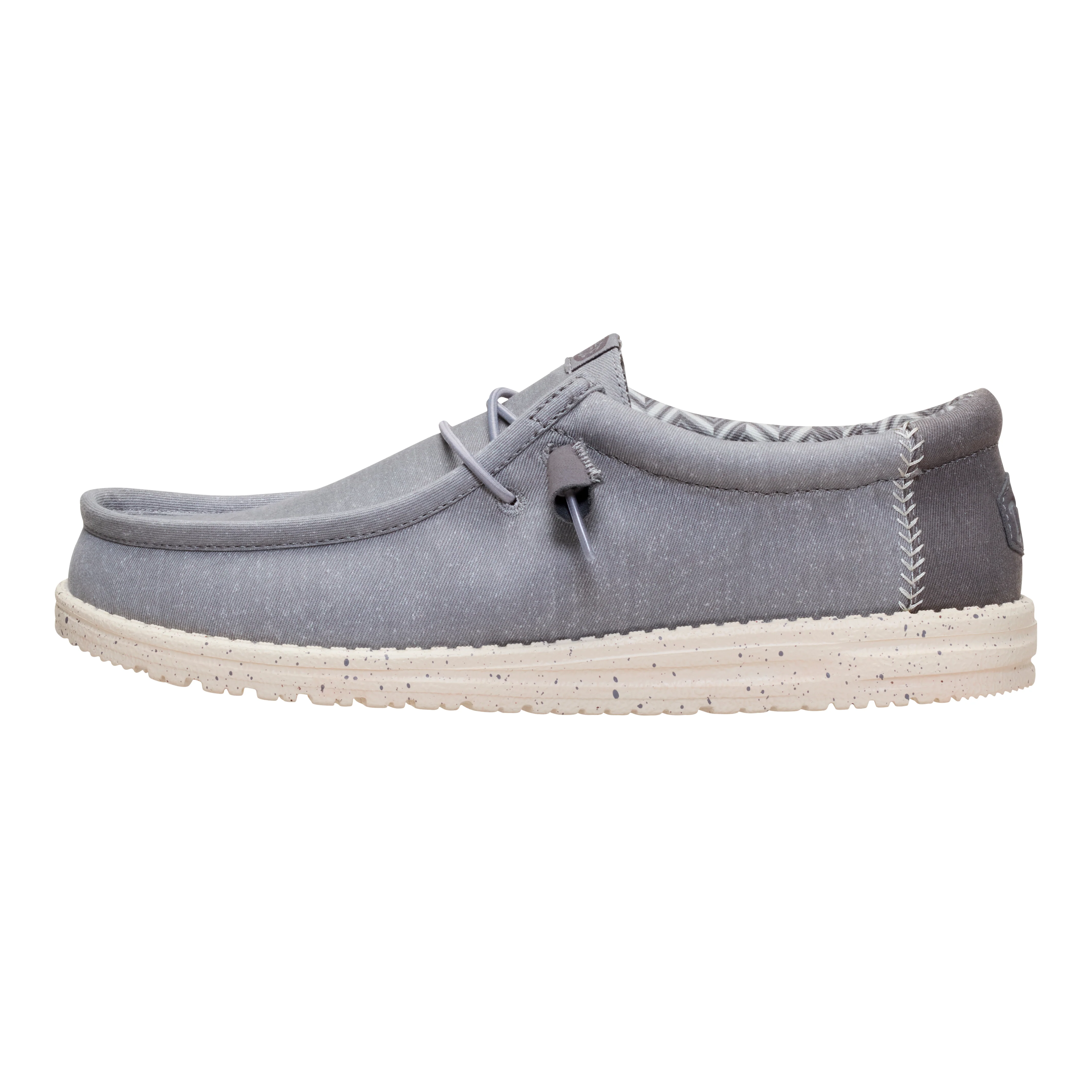 WALLY STRETCH CANVAS FLANNEL GREY/BONE WHITE