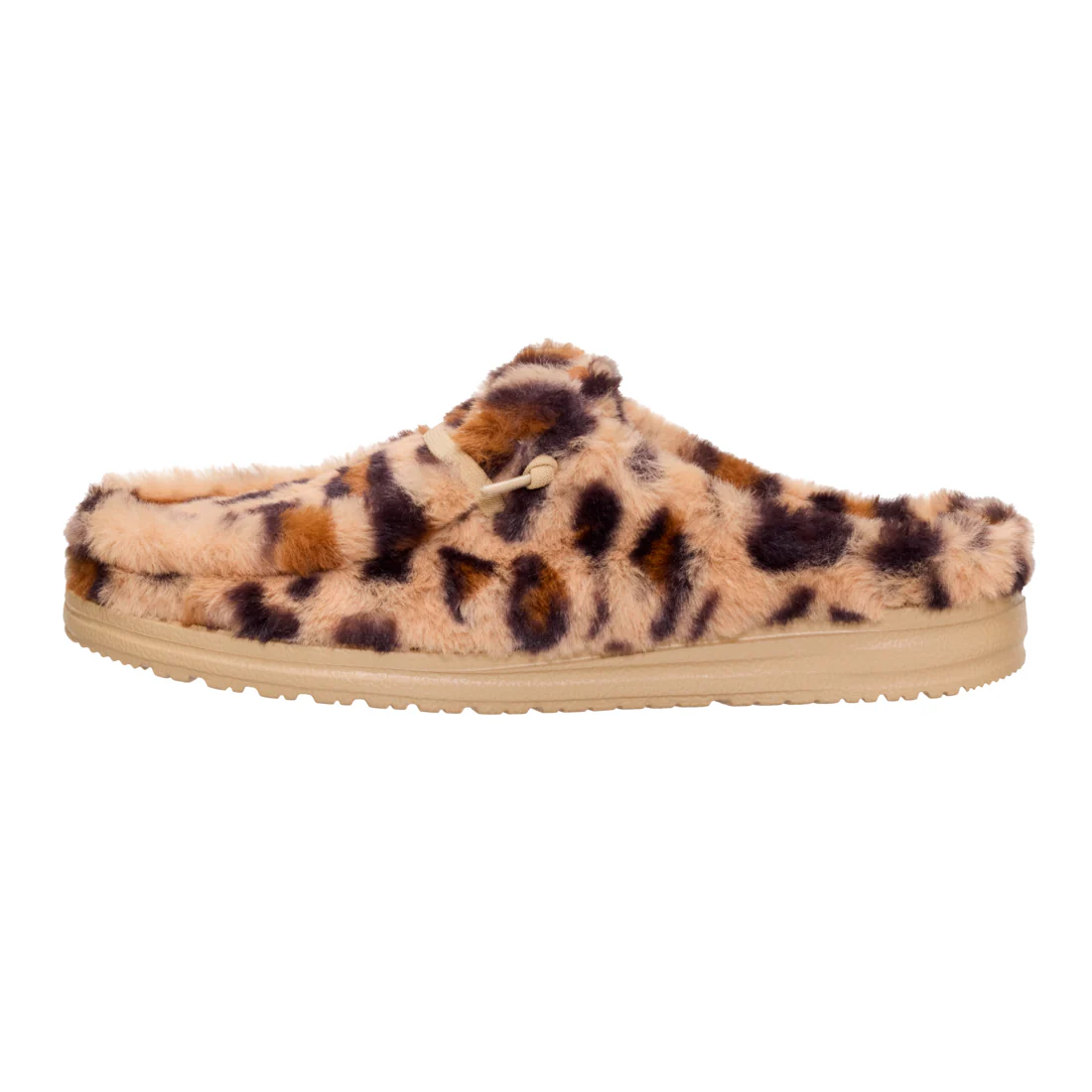WENDY SLIPPER LEO FUR TAN/MULTI